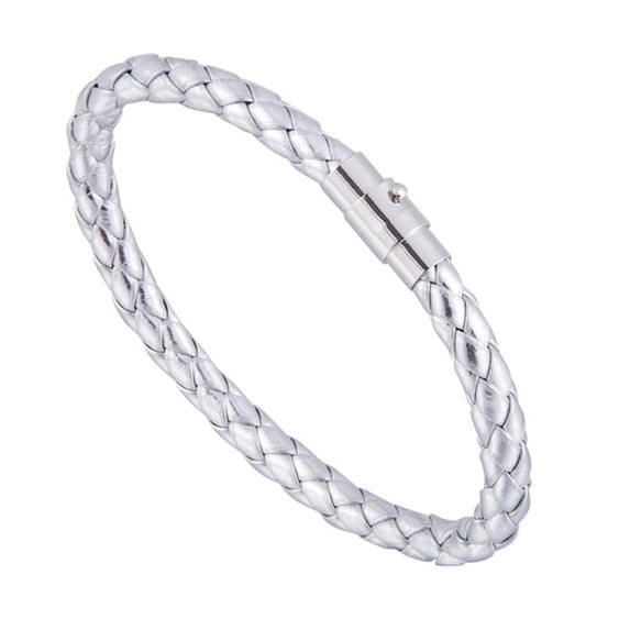 1x Couple Cuff Bracelet Set, Couple Cuff Bracelet Set, Braide。 Magnetic