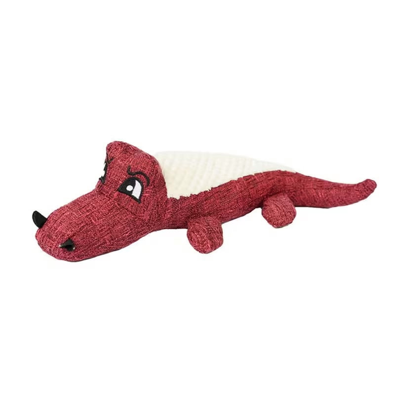 Durable Plush Crocodile Dog Toy - Indestructible Chew Toy for Puppies with Loose Teeth