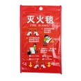 thumbnail image 1 of 1x Emergency Fire Blanket Quick Release In Case For Home 1mx1m Office UK ``` D7T3, 1 of 6