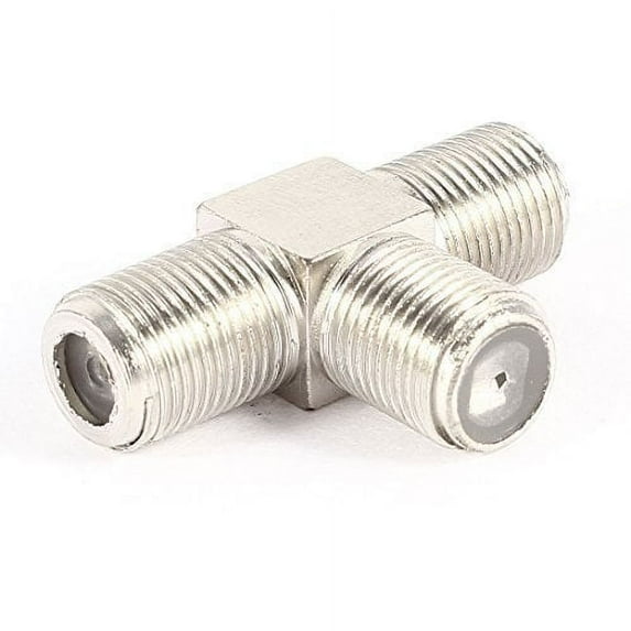 1x F Type Female to Female T Shape Jack RF Coaxial Adapter Connectors