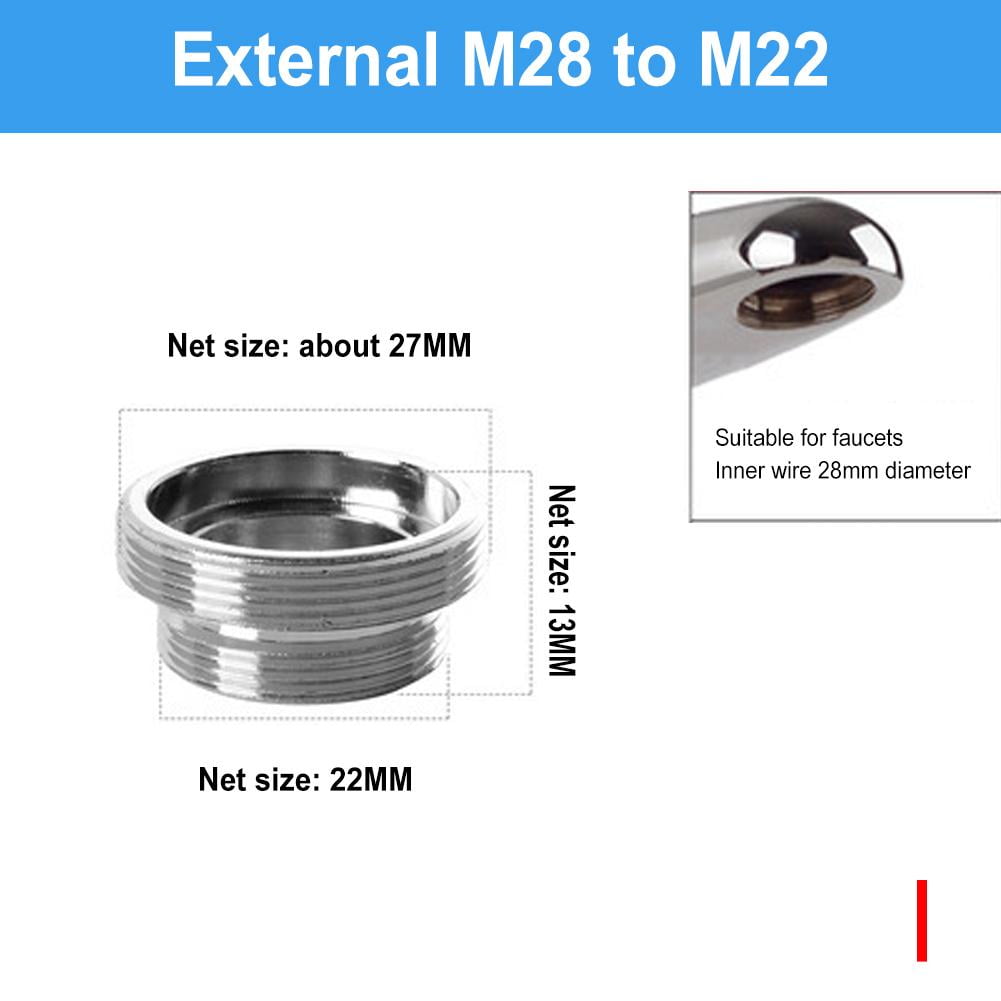 1x Faucet Adapter Kit, Brass Aerator Adapter Set Male/Female Adapters