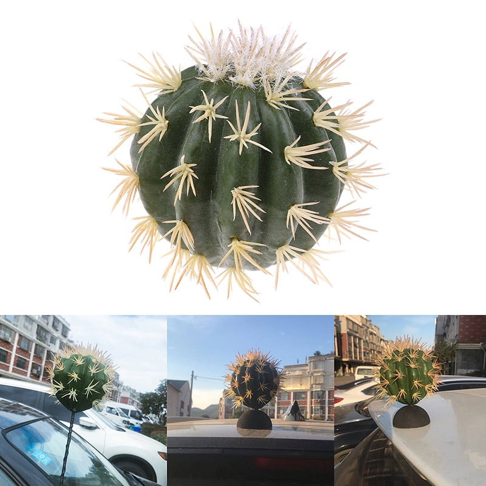 1x Funny Cactus Car Antenna Pen Topper Aerial Ball Decor Toy Finding Car