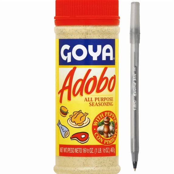 1x Goya Seasoning, All Purpose Adobo, with Pepper with pan