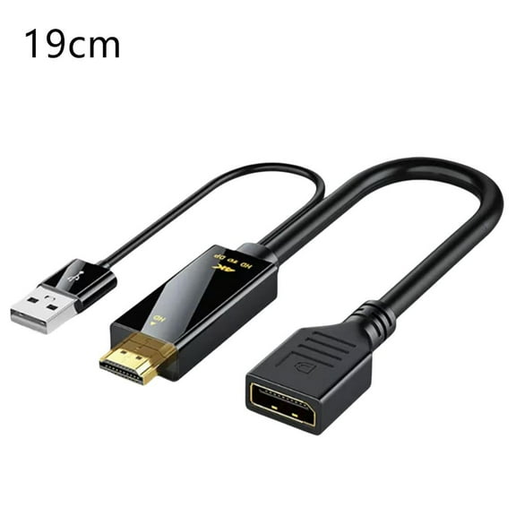 1x HDMI to DisplayPort Cable 19cm Lot A5 Z8Z9