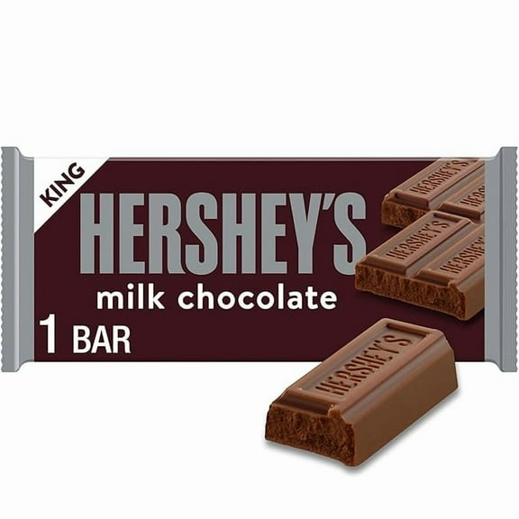 1x HERSHEY'S Milk Chocolate King Size, Candy Bar, 2.6 oz