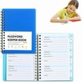 thumbnail image 1 of 1x Hardcover Password Keeper,Spiral Code Book,Mini Size Spiral Password Keeper Book,Password Logbook with Individual Alphabetical Tabs,Internet Address and Password Organizer for Home and Office,BU2, 1 of 5