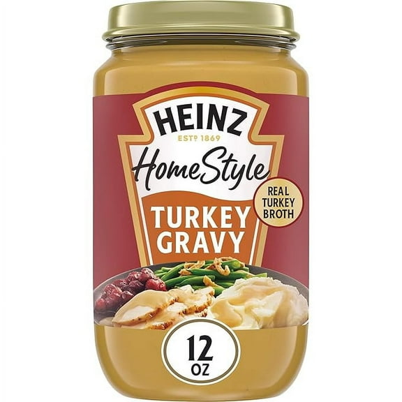 1x Heinz HomeStyle Turkey Gravy, 12 oz Jar