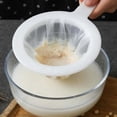 thumbnail image 1 of 1x Kitchen Ultra-Fine Nylon Mesh Strainer,Brine Shrimp Separation Net,Nylon Ultra Fine Mesh Strainer Sieve Fine Mesh with Handle for Soy Milk Coffee Milk Yogurt Juice Kefir Honey Wine Broth,200 Mesh, 1 of 8
