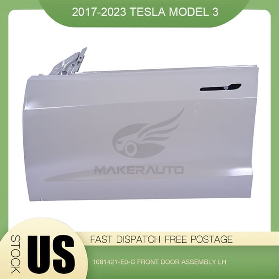 1x Left Driver Side Front Door Shell Panel For 2017-2023 Tesla Model 3