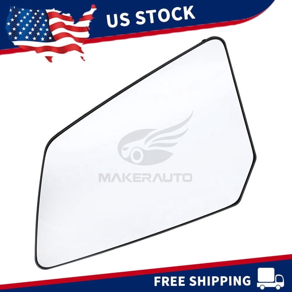 1x Left Driver Side Heated Rear View Mirror Glass For 2009-2016 Chevrolet Traverse LH Rearview Mirror
