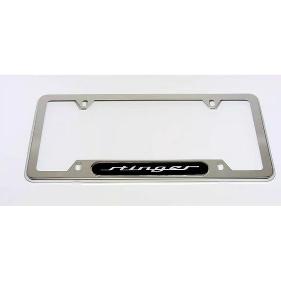 1x License Plate Frame Holder Cover Sport Racing for Stinger Chrome