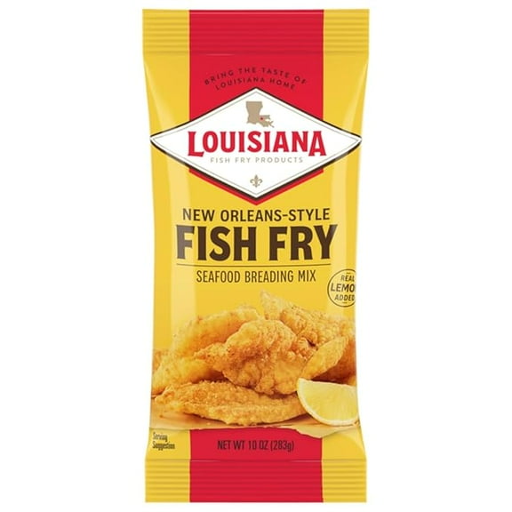 1x Louisiana Fish Fry New Orleans Style Seafood Breading Mix, 10 oz