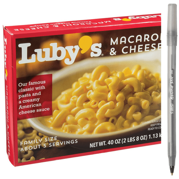 1x Luby's Macaroni & Cheese, Family Size with pan