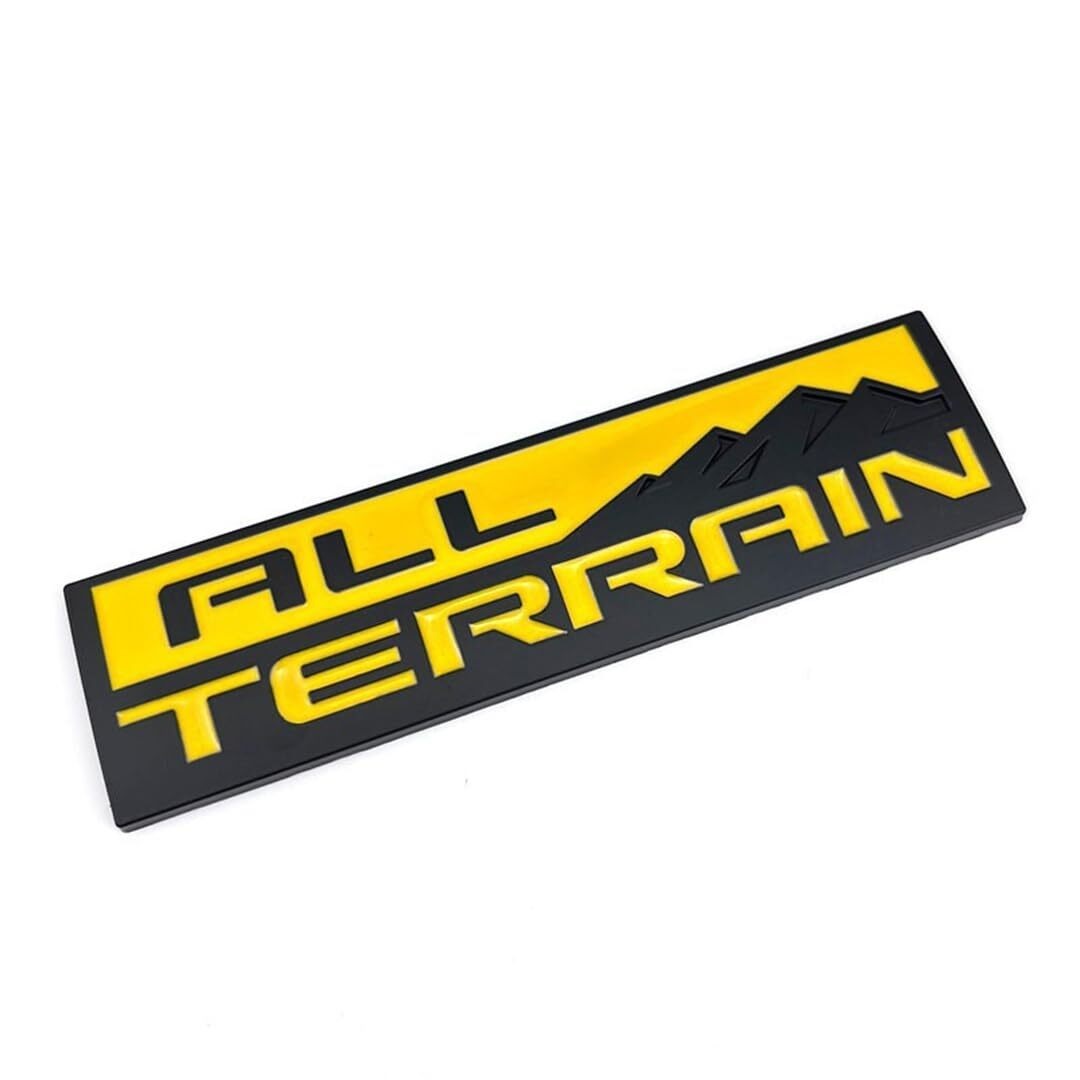 3D Matte Black Door Tailgate Letter Emblem Badge - Custom Nameplate Sticker Decal For Trucks & SUVs
