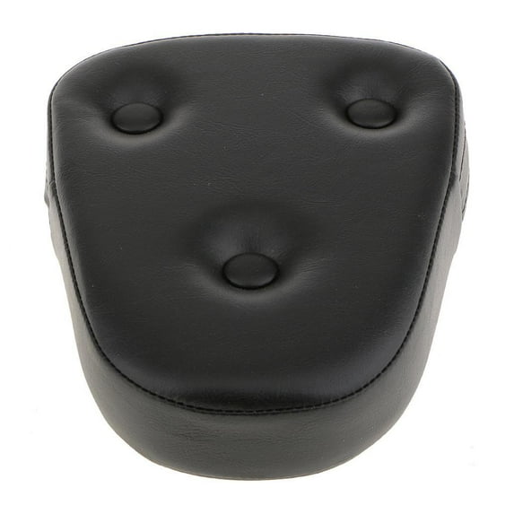 1x Motorcycle Backrest Cushion Imitation Leather Back Cruising Prince Car, 22x16.5x4.3 black