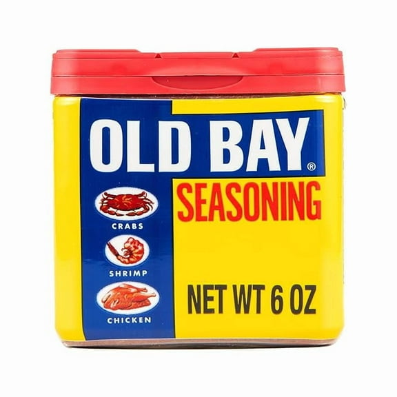 1x OLD BAY Seasoning, Classic Seafood, Non GMO, Gluten Free, Unique Blend of 18 Herbs & Spices for Shrimp, Crab Dip, Seafood & More, 6 oz
