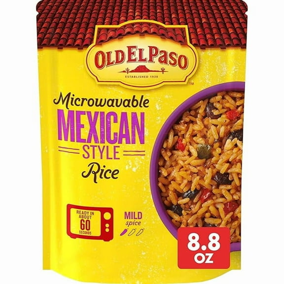 1x Old El Paso Rice, Mexican Style Rice, Microwavable Pouch, 8.8 oz