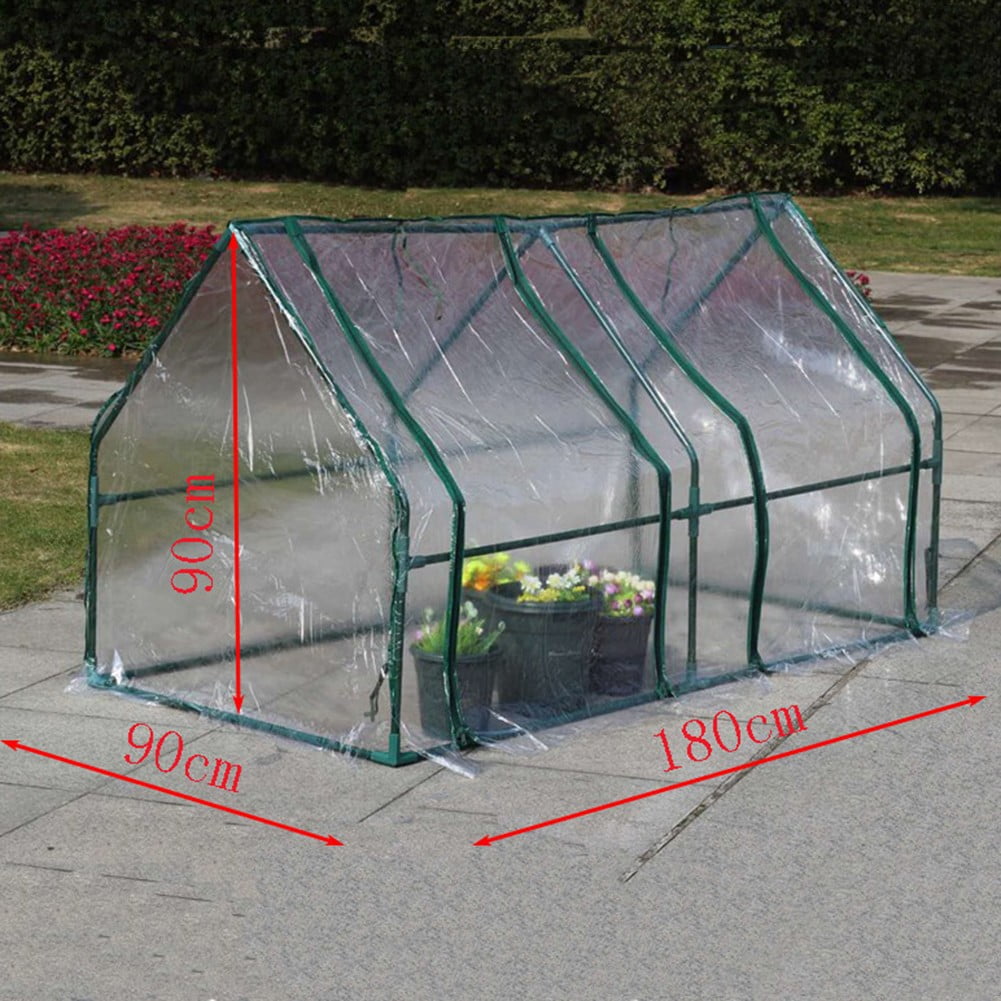 1x Outdoor Garden Greenhouse Bottomless Flower Bed Clear Heat