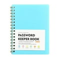 thumbnail image 1 of 1x Password Keeper Book,a Spiral Code Book,Password Book with Personal Alphabet Label Internet Address and Password Headquarters Password Log,Address Telephone Book for Seniors Office Home,BU1, 1 of 5