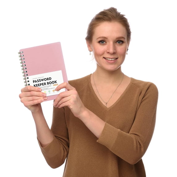 1x Password Keeper Notebook,Spiral Code Book,Password Book with Alphabetical Tabs - Alphabetized Internet Address & Password Organizer - Hardcover Password Book for Internet Website Address Login