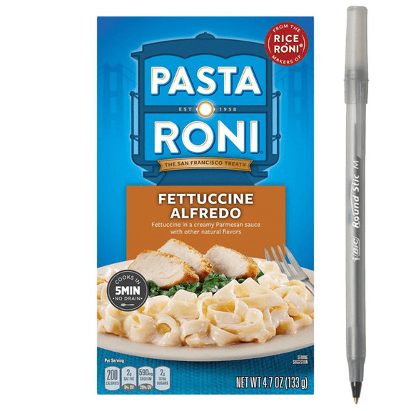 1x Pasta Roni Fettuccine Alfredo Pasta Mix with pen