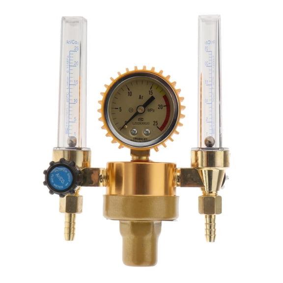 1x Quality All Copper Argon CO2 Mig Tig 2 Tube Welder Gauge