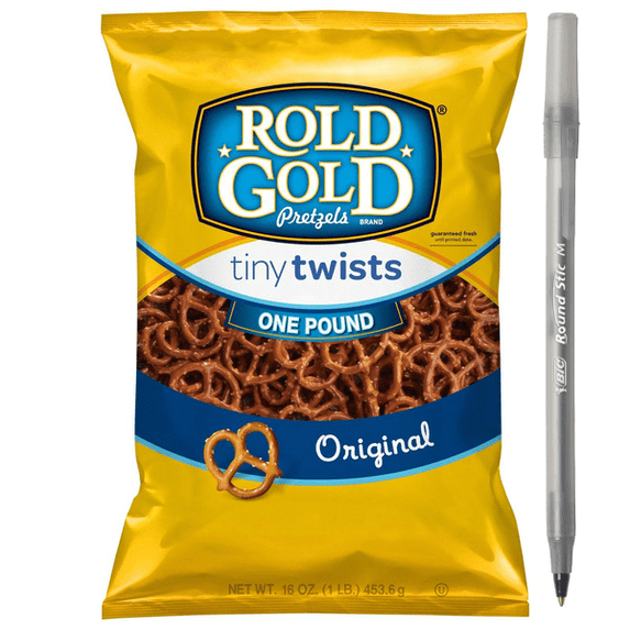 1x ROLD GOLD Pretzels, Tiny Twists, Original Flavored with pan