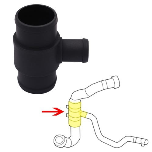 1x Radiator Coolant Hose Tee Connector for 2012 2013 Ford Transit ...