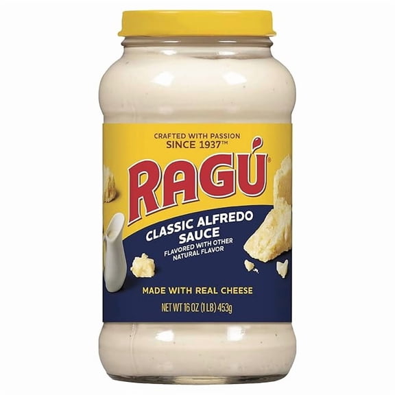 (1 pack) Ragu Classic Alfredo Sauce, Creamy Sauce Made with Real Cheese with Italian-Inspired Flavor, 16 OZ