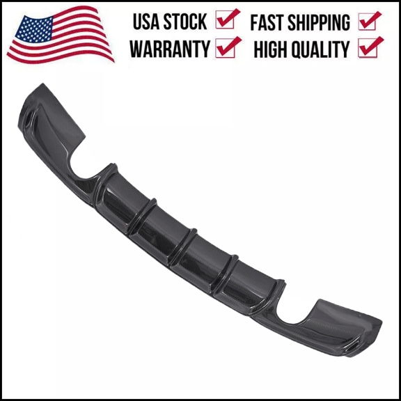 1x Real Carbon Fiber Rear Bumper Diffuser Lip for 2012-2018 BMW F30 320i 325i 328i M-Sport