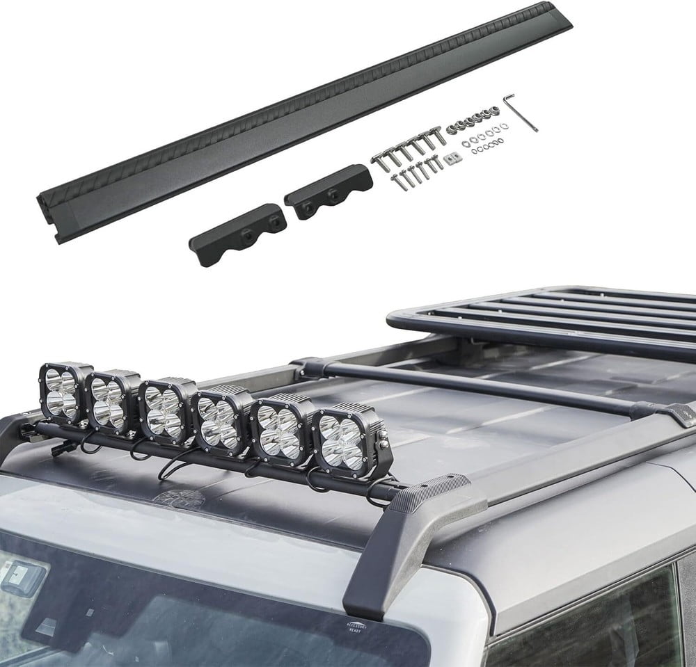 1x Roof Rack Front Cross Bar Fit for 2021-2025 Ford Bronco 4 Dr spotlight 220LBS