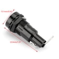 thumbnail image 1 of 1x SCI R3-11B Panel Mount Chassis Fuse Holder For 5x20mm Glass Fuses 10A 250V, 1 of 7