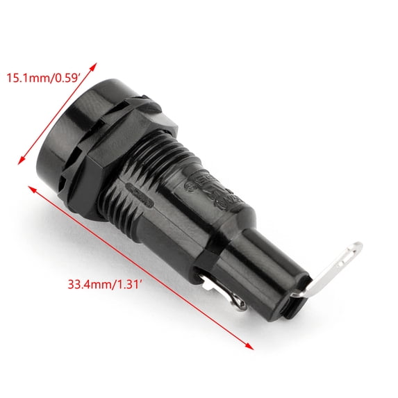 1x SCI R3-11B Panel Mount Chassis Fuse Holder For 5x20mm Glass Fuses 10A 250V