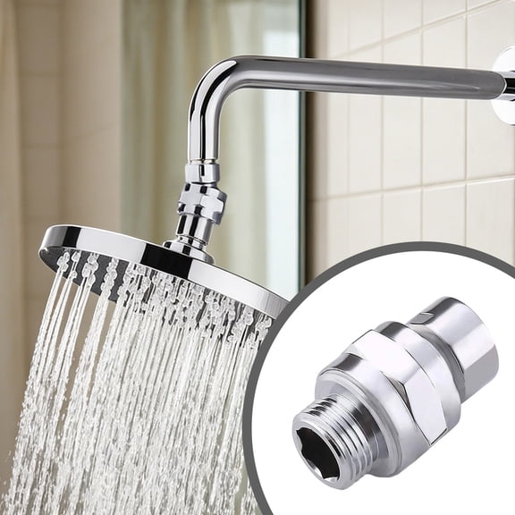 1x Shower Head Swivel Ball Adapter Adjustable Brass Connector for Rain Shower One Size, Clearance Multicolor Clearance Sale!