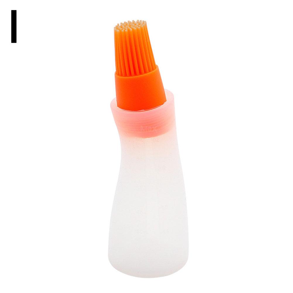 1x Silicone Oil Dispenser Bottle With Brush BBQ Cooking Kitchen Baking