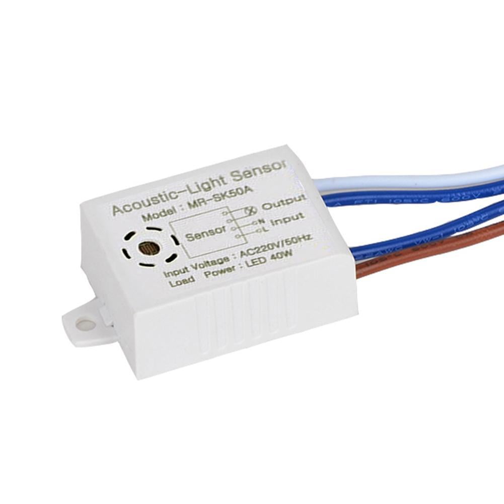 1x Sound Sensor Module 1x Sound Activated Clap On/Off Light Sound Sensor Switch Wall Socket J ...