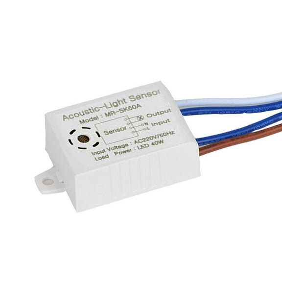 1x Sound Activated Clap On/Off Light Sound Sensor Switch Wall Socket