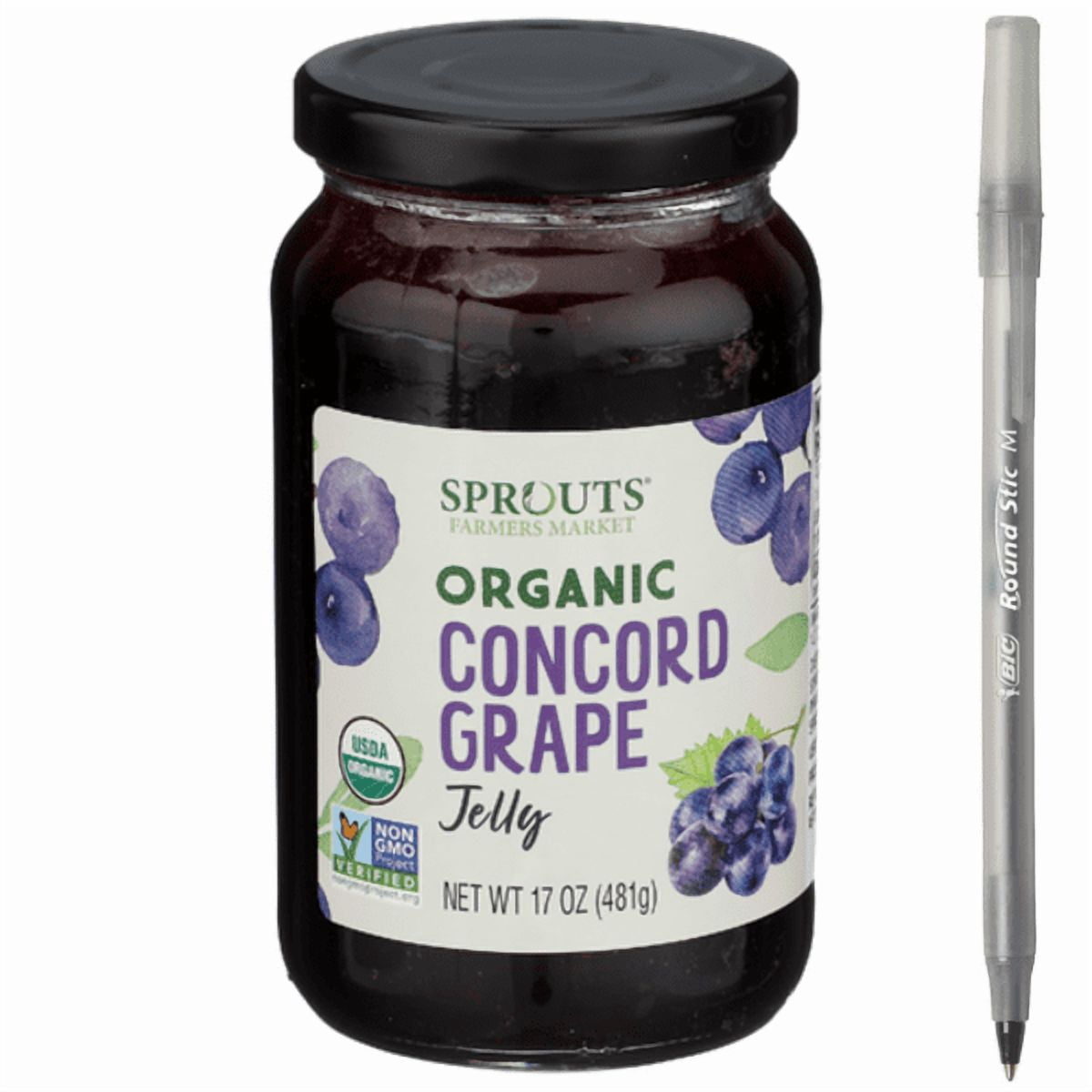 1x Sprouts Organic Concord Grape Jelly with pan
