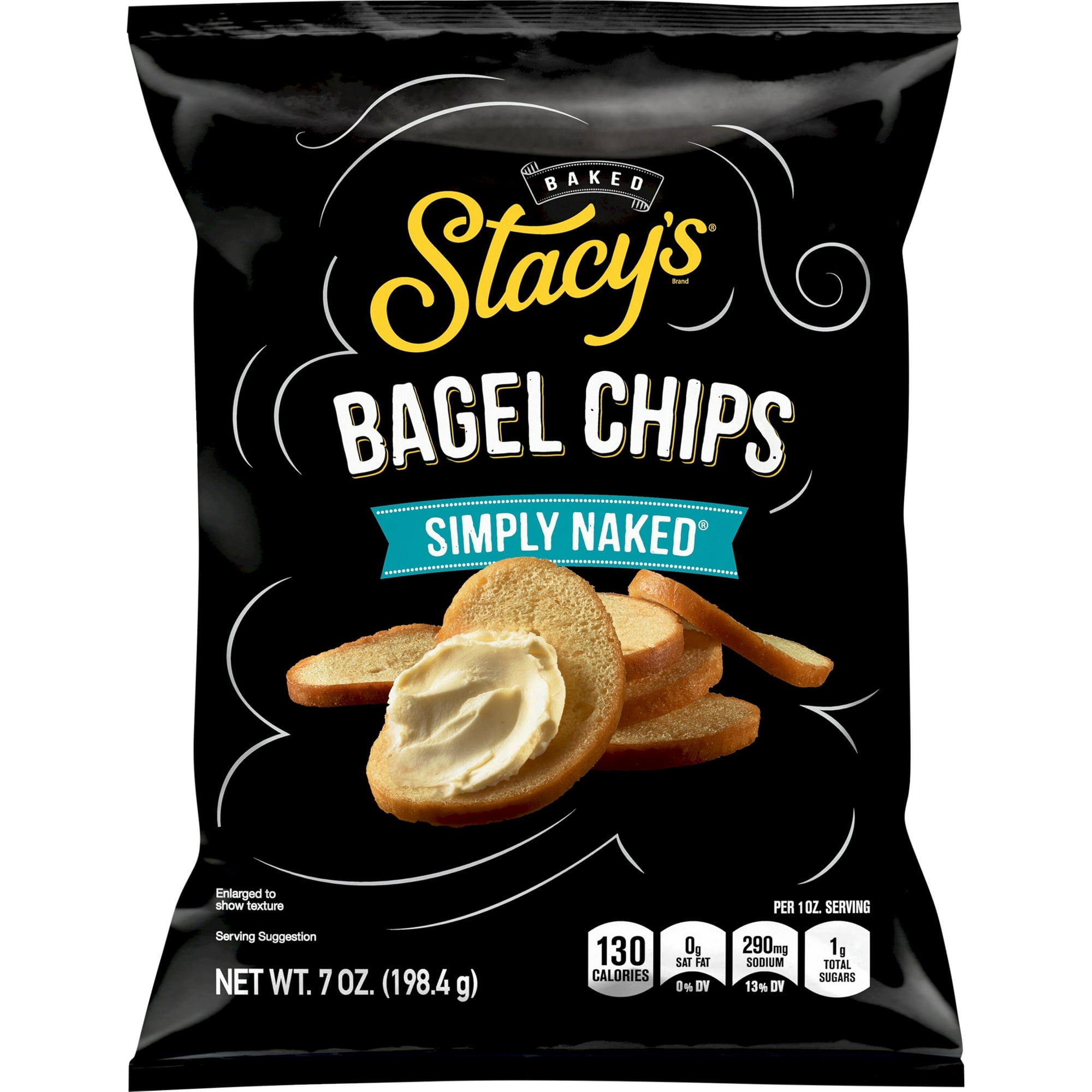1x Stacy's Pita Chips Bagel Chips - Simply Naked, 7 oz