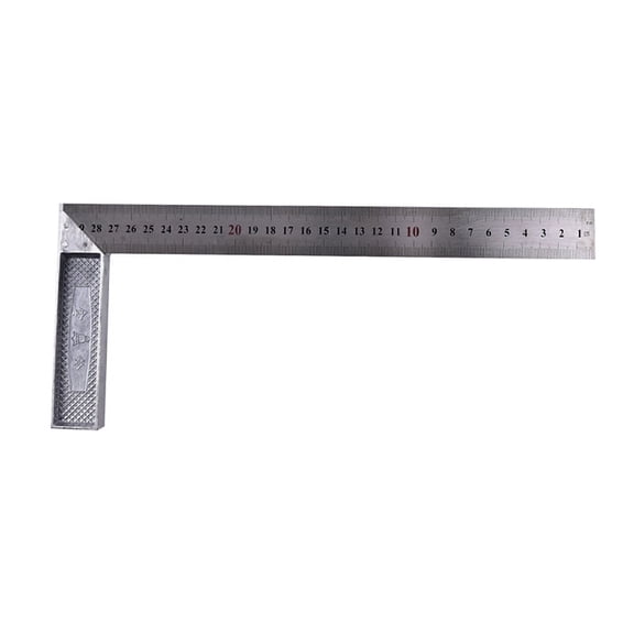 1x Stainless Steel 15x30cm 90 Degree Angle Metric Try Mitre Square Ruler Scale