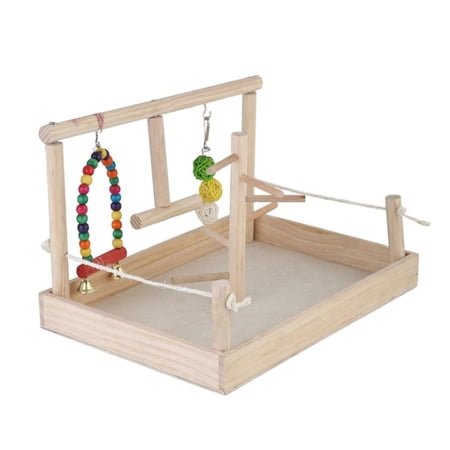 1x Stand Parrot Perch Training Stands Playgound Accessory - , 23x26x23cm