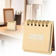 thumbnail image 1 of 1x Standing Flip Small Desk Calendar - 2026 Stand Up Desk Calendar with Strong Twin-Wire Binding,Blank Blocks,Premium Paper,from January 2026 to December 2026,12 Monthly Desktop Calendar,F,2.5x1.4x3", 1 of 8