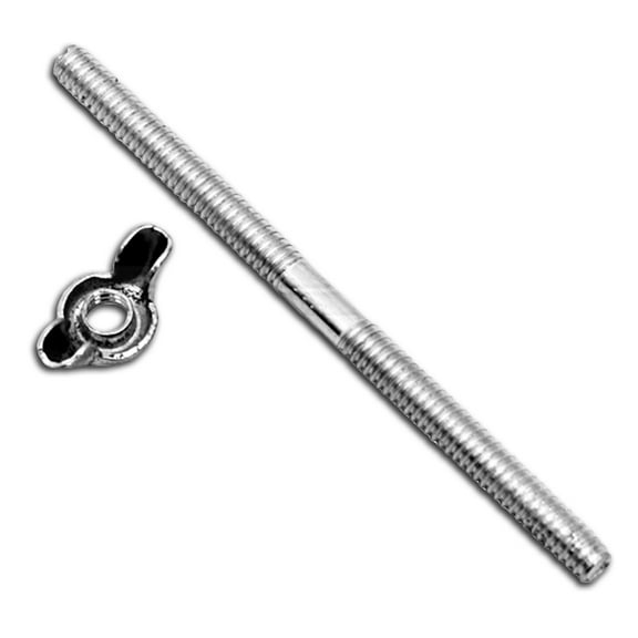 1x Straight Air Cleaner Body Mounting Bolt Screw 1/4 - 20 x 5" Long + Wing Nut