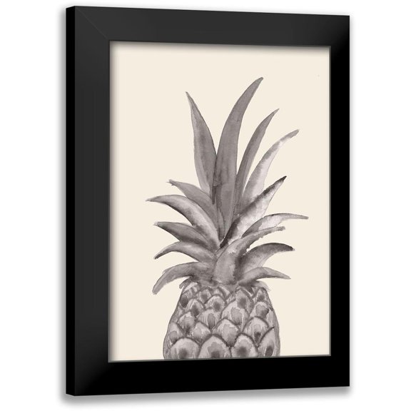 1x Studio 11x14 Black Modern Framed Museum Art Print Titled - Ink Pineapple