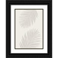 thumbnail image 1 of 1x Studio 11x14 Black Ornate Wood Framed with Double Matting Museum Art Print Titled - PALM LEAF 07, 1 of 4