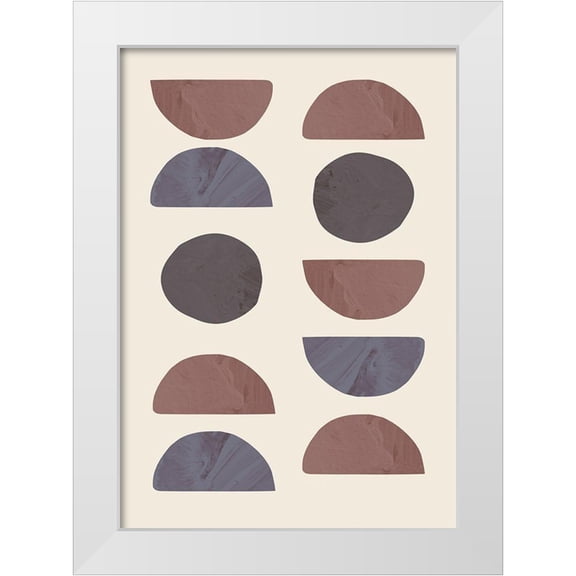 1x Studio 11x14 White Modern Wood Framed Museum Art Print Titled - Collage 04