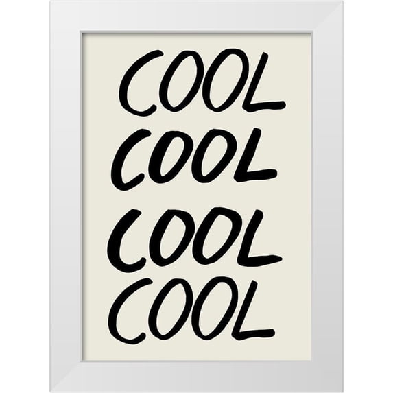 1x Studio 11x14 White Modern Wood Framed Museum Art Print Titled - Cool Quote 01