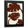 thumbnail image 1 of 1x Studio 14x18 Black Modern Framed Museum Art Print Titled - Monstera Canvas Brown, 1 of 5