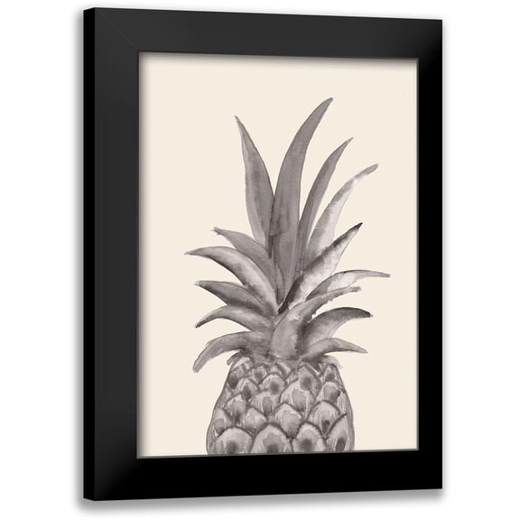 1x Studio 18x24 Black Modern Framed Museum Art Print Titled - Ink Pineapple