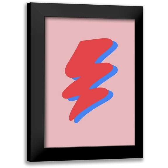 1x Studio 18x24 Black Modern Framed Museum Art Print Titled - Lightning